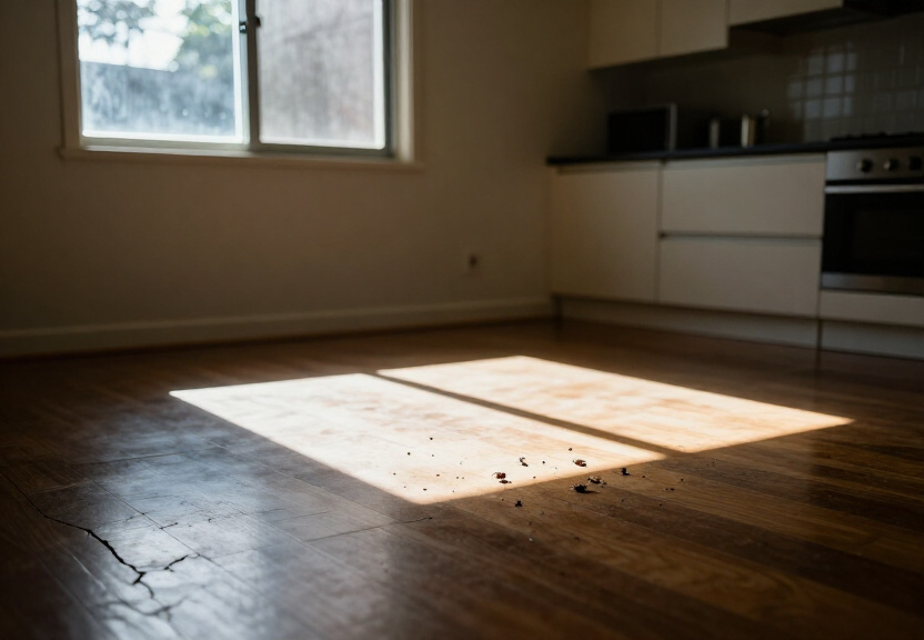Ant trail along a Marsfield kitchen bench before treatment
